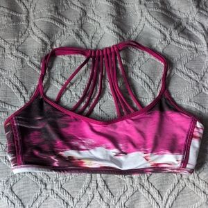 Lululemon s.10 Strappy Pink Sports Bra